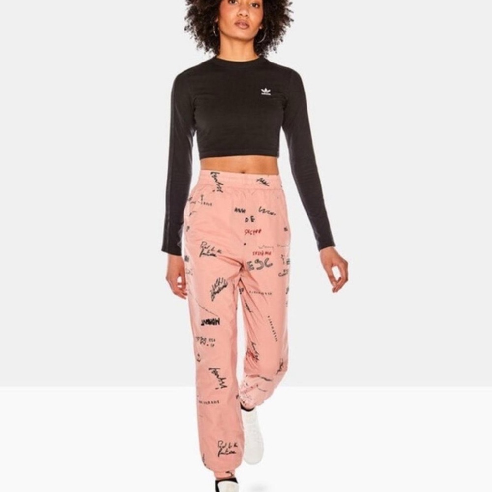 Adidas Pink Jogger Track Pants Relaxed Fit